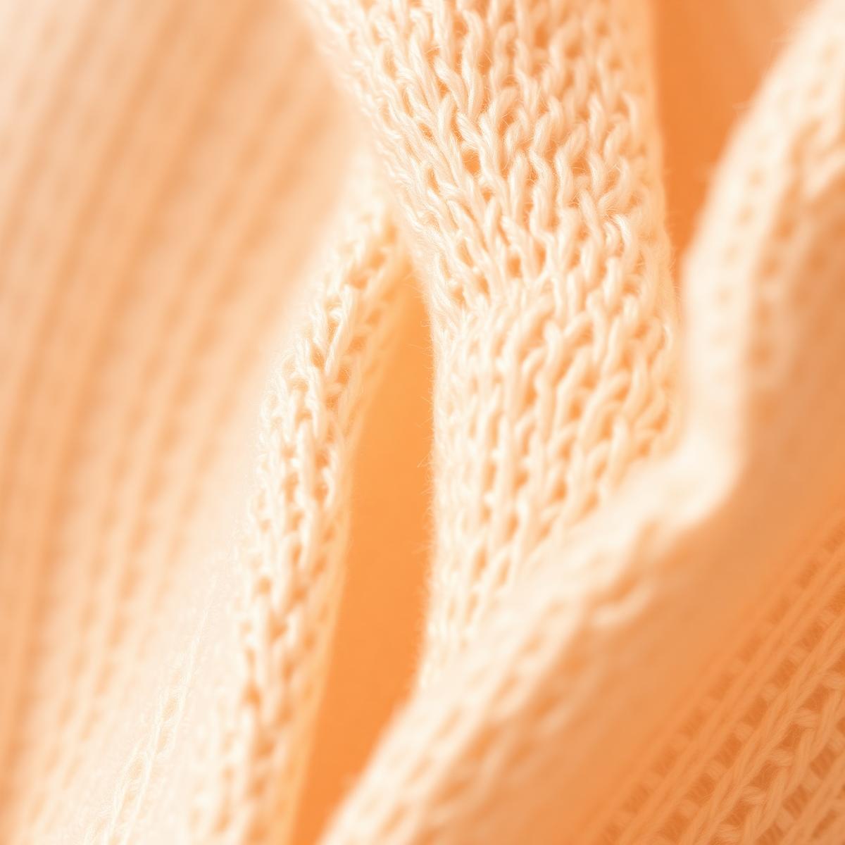 Macro detail of soft organic cotton fabric